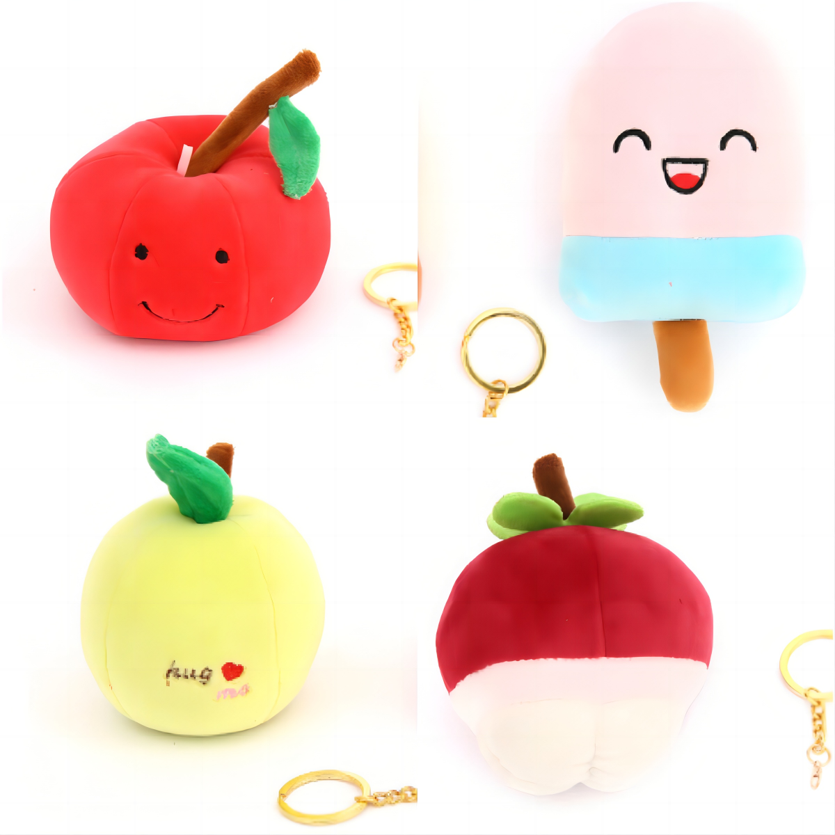 Fruit And Vegetable Plush Keychain (3)