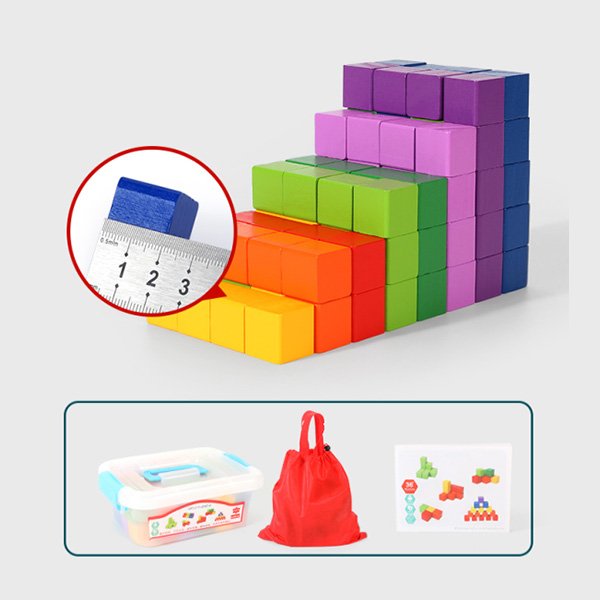 Wooden Square Building Block (2)