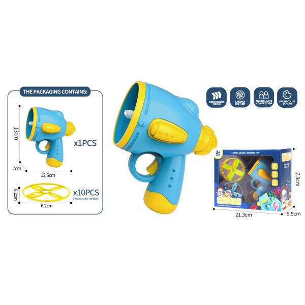 1PC Flying Saucer Gun Toys For Outdoor Playing