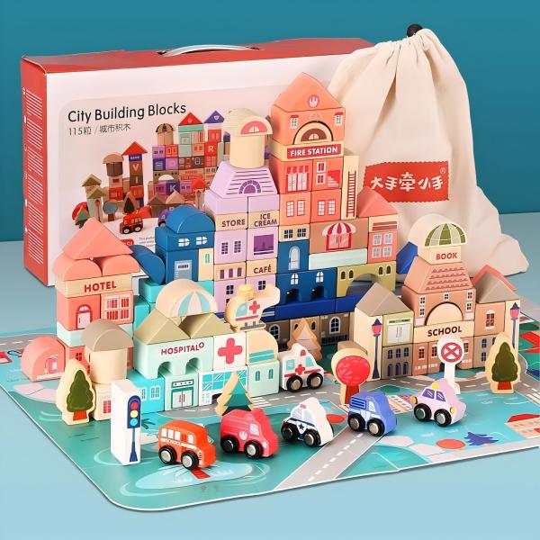 Wooden Building Block Toys (2)