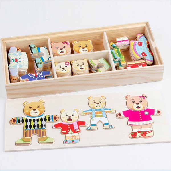 Wooden Cloth Changing Toys (3)