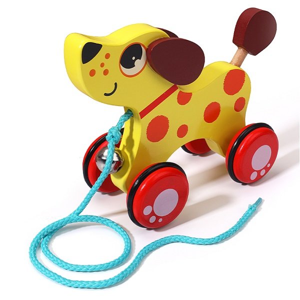 Animal Wooden Pull Car (2)