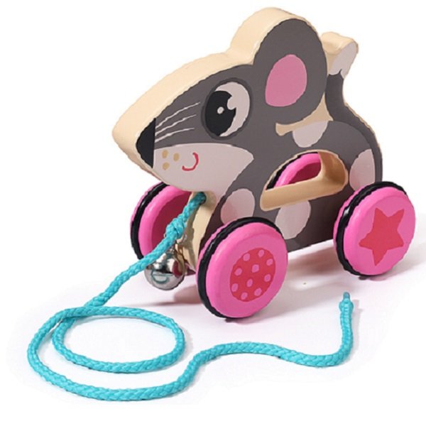 Animal Wooden Pull Car (3)
