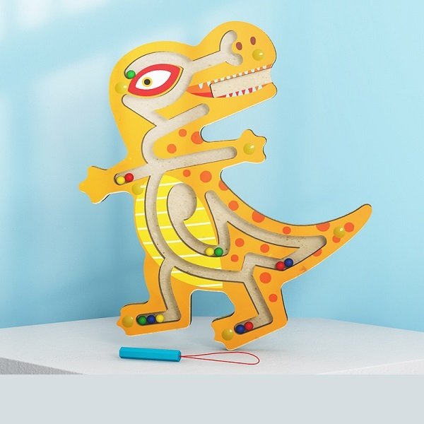Wooden Dinosaur Bead Maze (1)