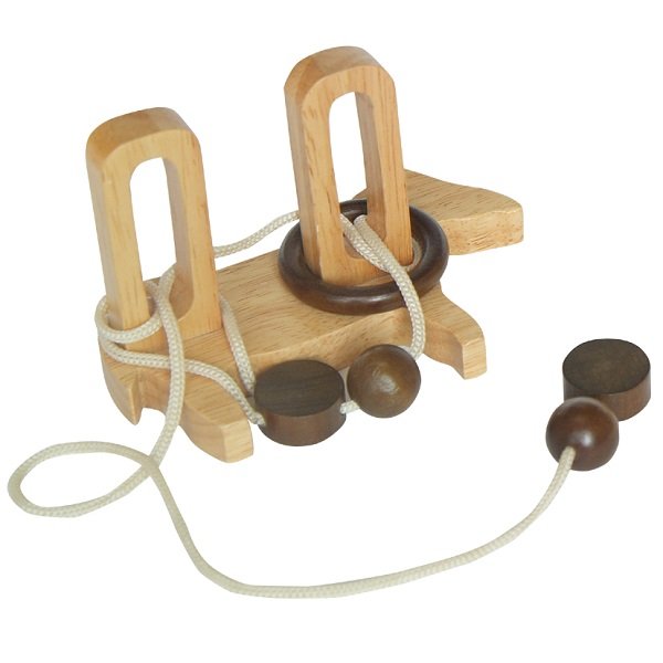 Double Door Unknot Wooden Puzzle Toys