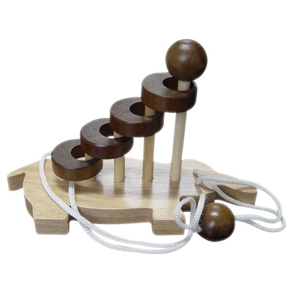 Ladder Holes Unknot Wooden Puzzle Toys