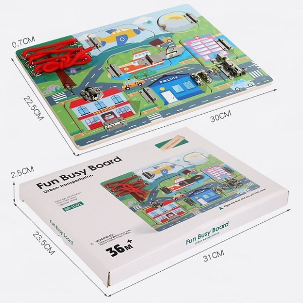 Wooden Fun Busy Board 2