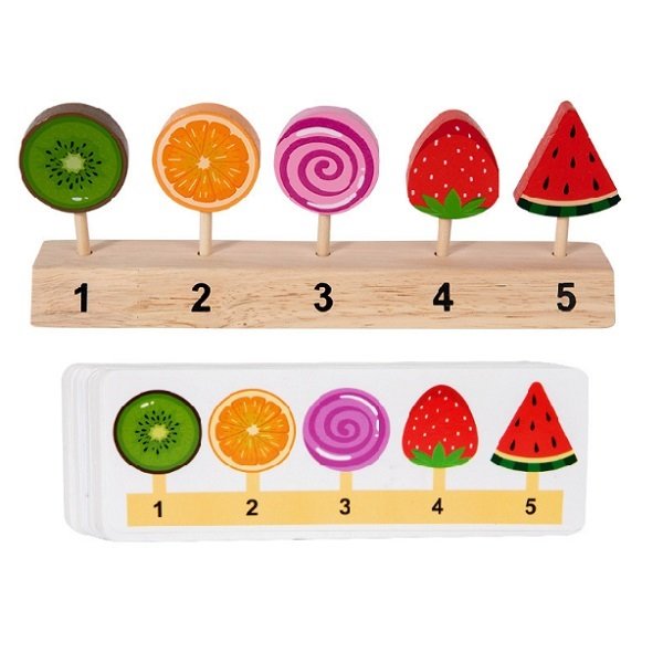 Wooden lollipop toys