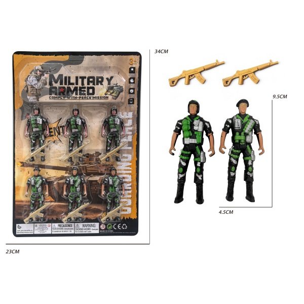 Military Armed Toys Set with Soldier Gun and Military vehicles