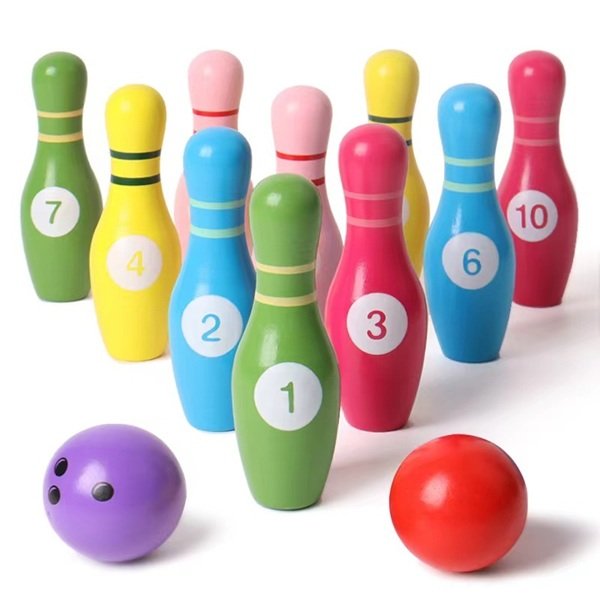 Wooden Bowling toys
